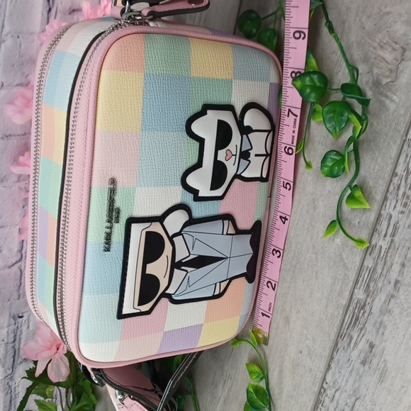 Karl Lagerfeld Blush Combo Camera Bag NWT - Picture 8 of 10